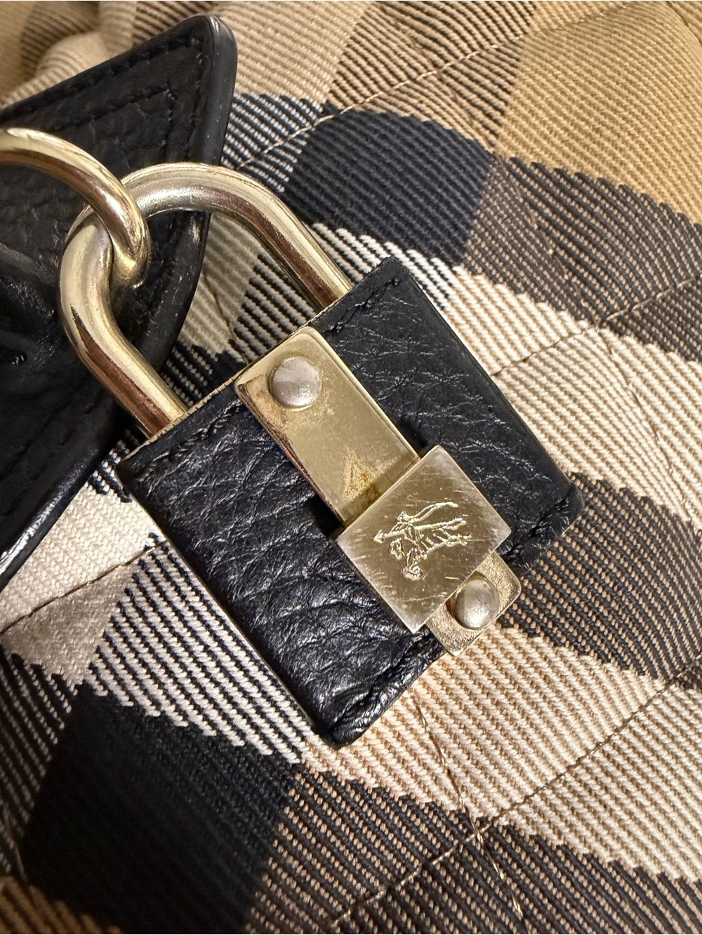 Burberry Brook House Quilted Hobo Bag - Picture 9 of 14